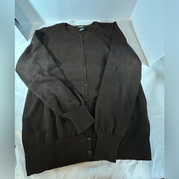 Women’s Eddie Bauer Sweater & Cardigan Set Brown Size Large - Picture 1 of 3